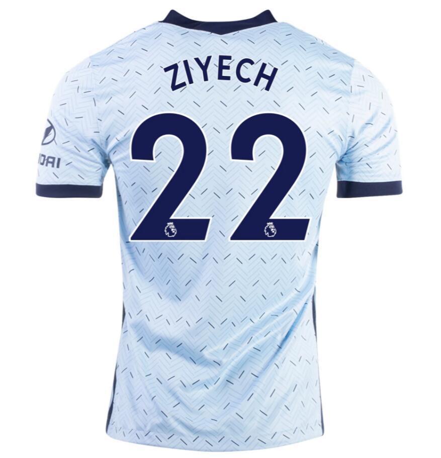 Chelsea Away Kit Soccer Jersey HAKIM ZIYECH #22 2020/21